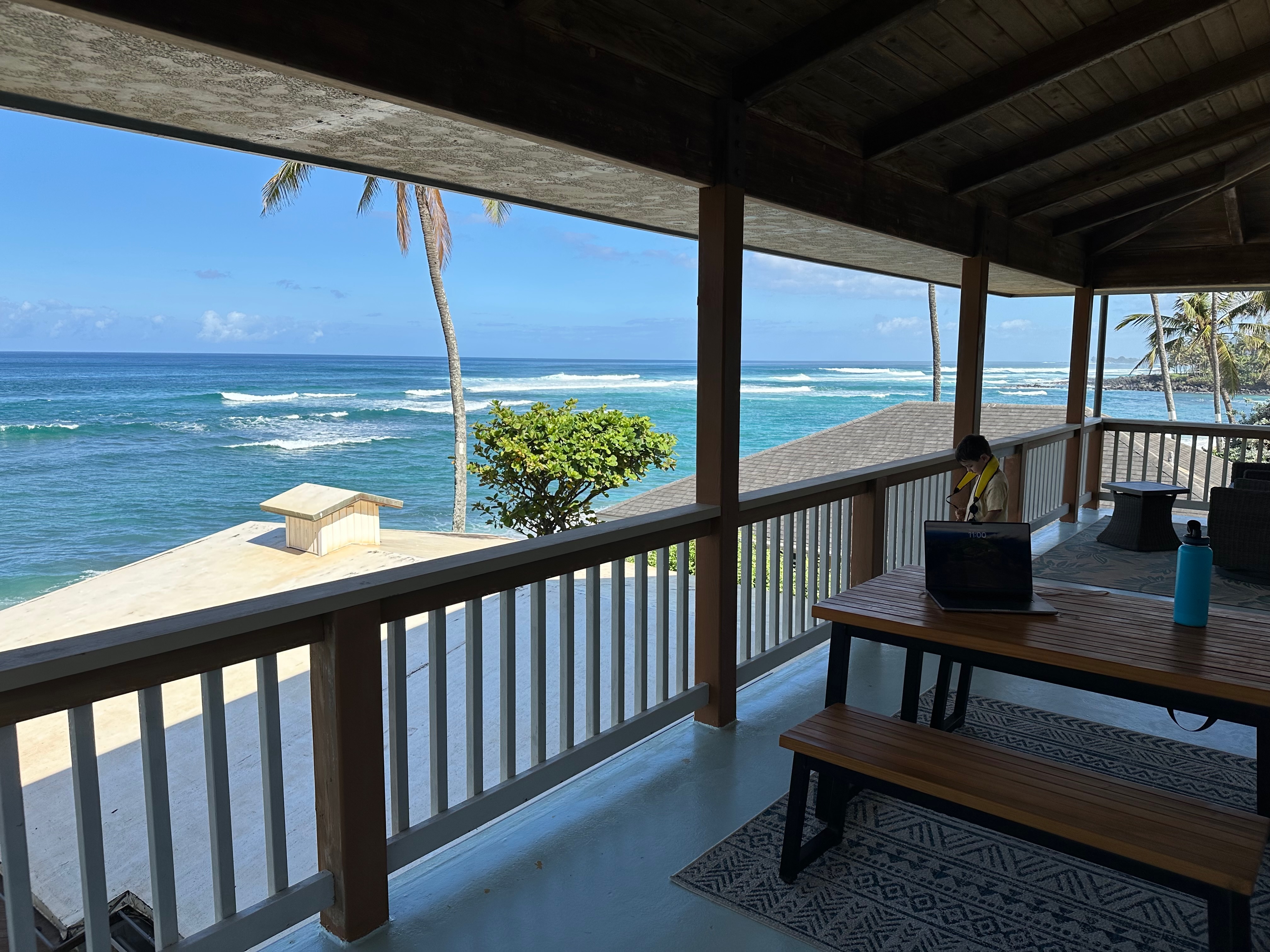 Here’s a panoramic view from the upper deck.