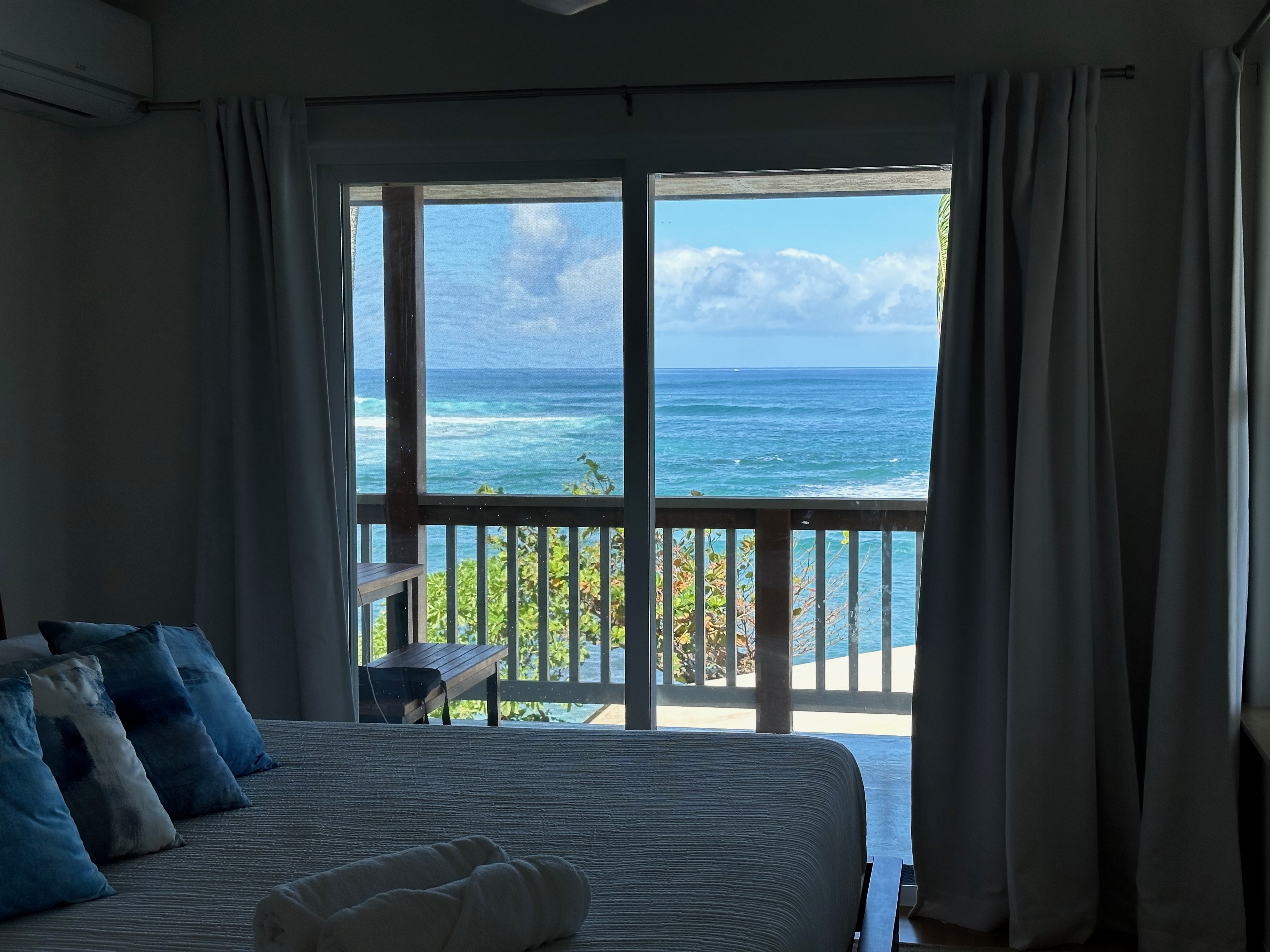 Ocean view from the bedroom